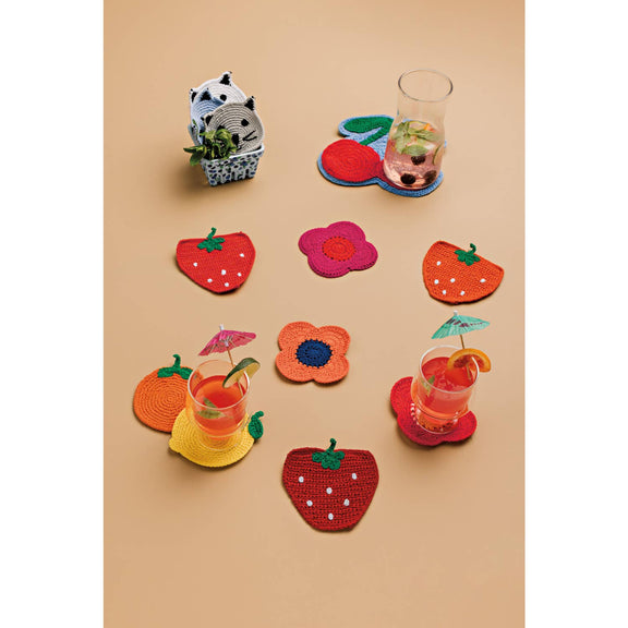 Danica Jubilee - Very Cherry Crochet Trivet - Jennie Dots