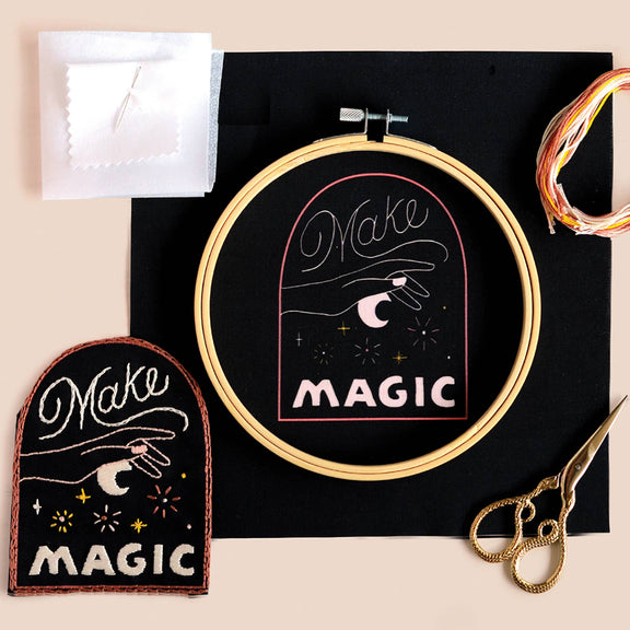 Antiquaria - DIY Kit: Make Magic Embroidery Patch Kit - Jennie Dots