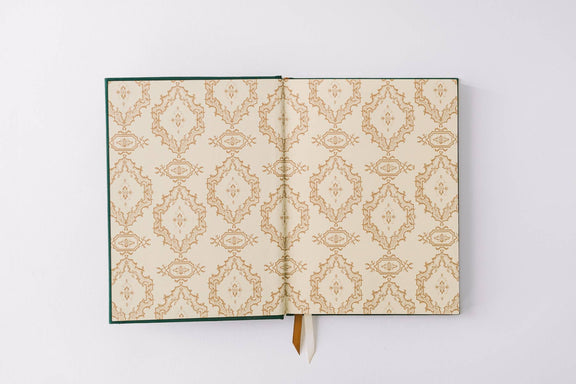 Good Juju Ink - Golden Thistle Bookcloth Hardcover Notebook - Jennie Dots