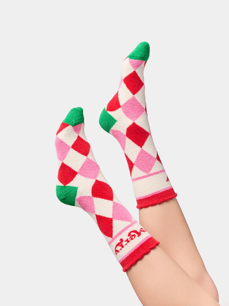 Shiraleah - Merry Argyle Cozy Socks