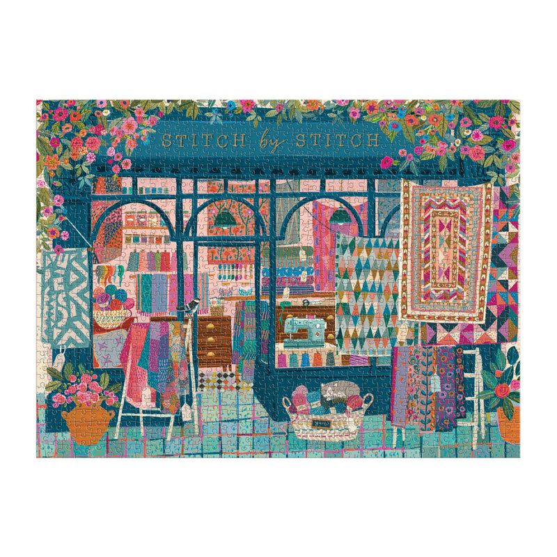 Stitch by Stitch 1000 Piece Puzzle - Jennie Dots
