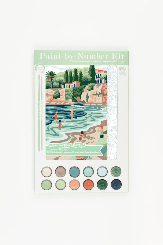Elle Crée (She Creates) - Riviera Romp Paint-by-Number Kit