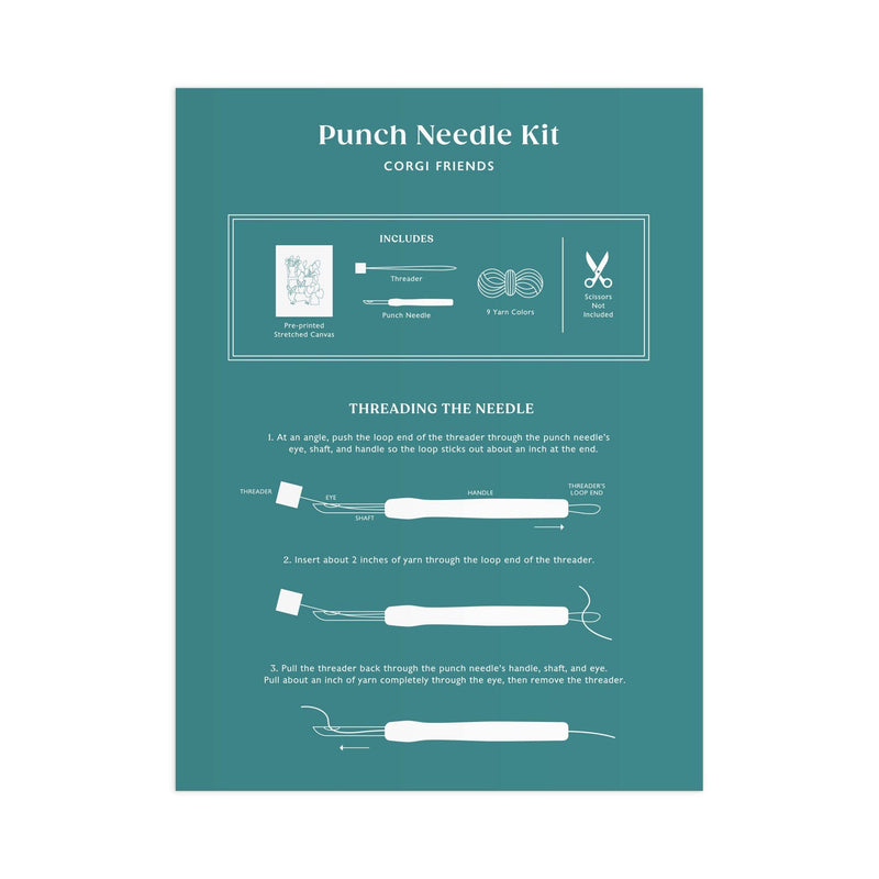 Chronicle Books - Corgi Friends Punch Needle Kit