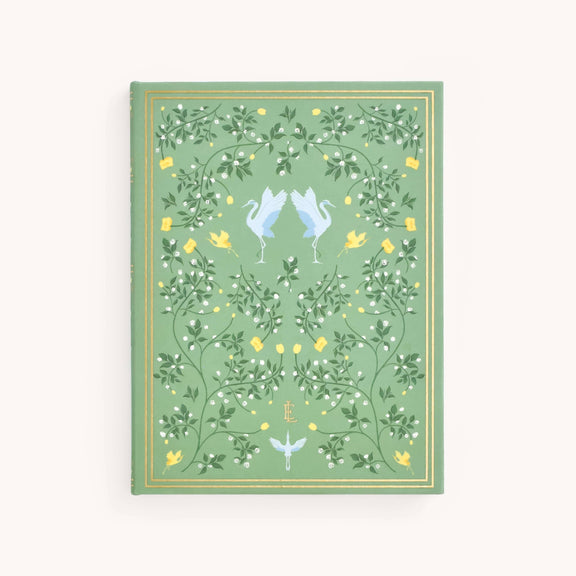 Simplified by Emily Ley - Linen Journal - Sage - Jennie Dots