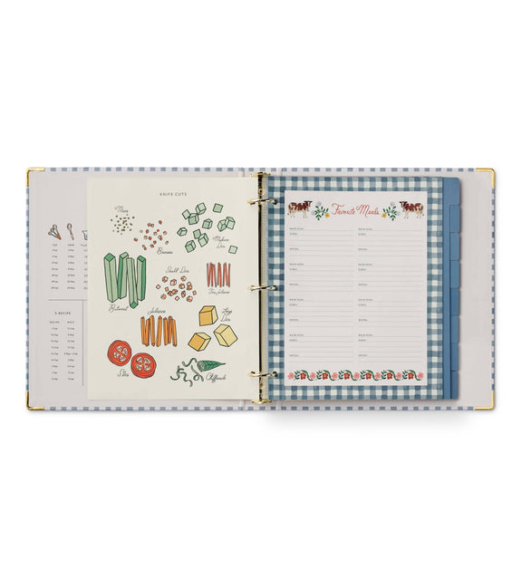 Rifle Paper Co. - Home Sweet Home Recipe Binder - Jennie Dots 