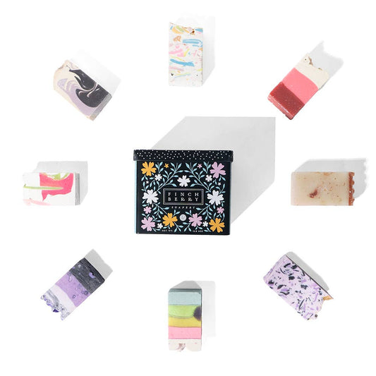 FinchBerry - 8 Pc Top Seller Sampler Tin Soap Variety Pack