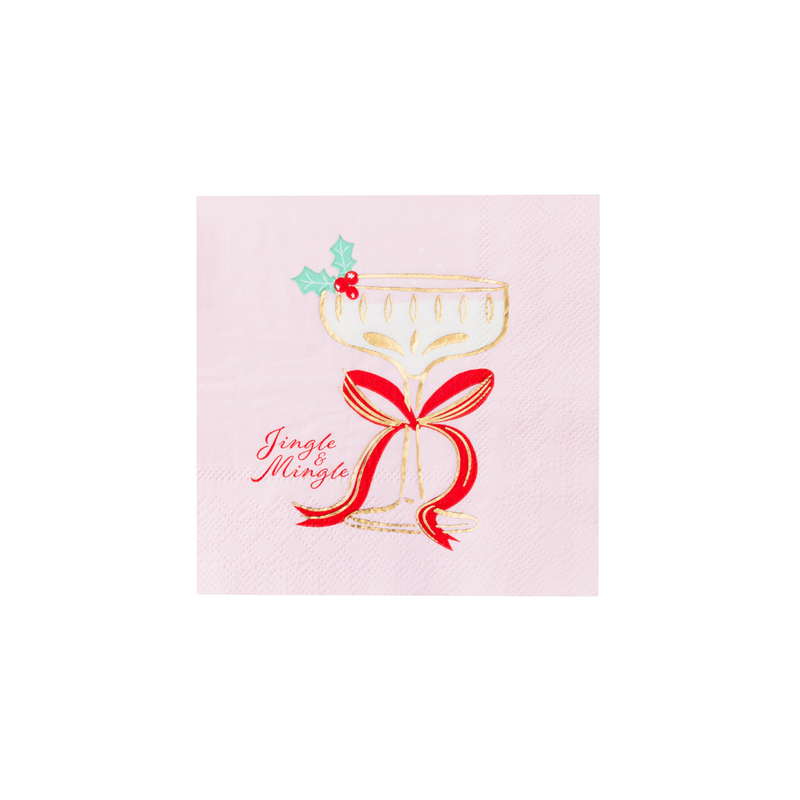 Bonjour Fête - CHRISTMAS SPIRITS COCKTAIL NAPKINS - Jennie Dots