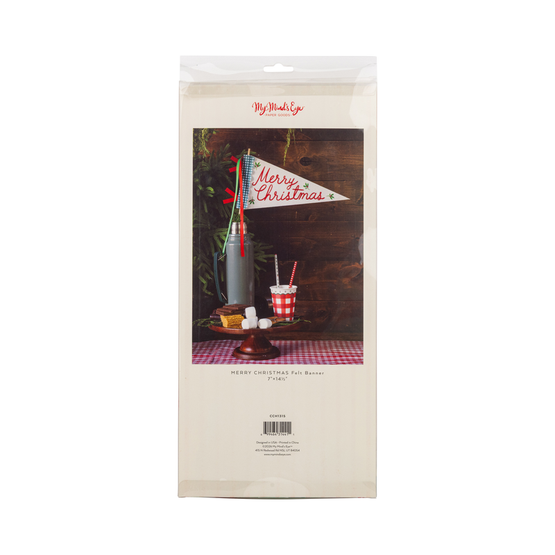 My Mind’s Eye - Merry Christmas Felt Pennant