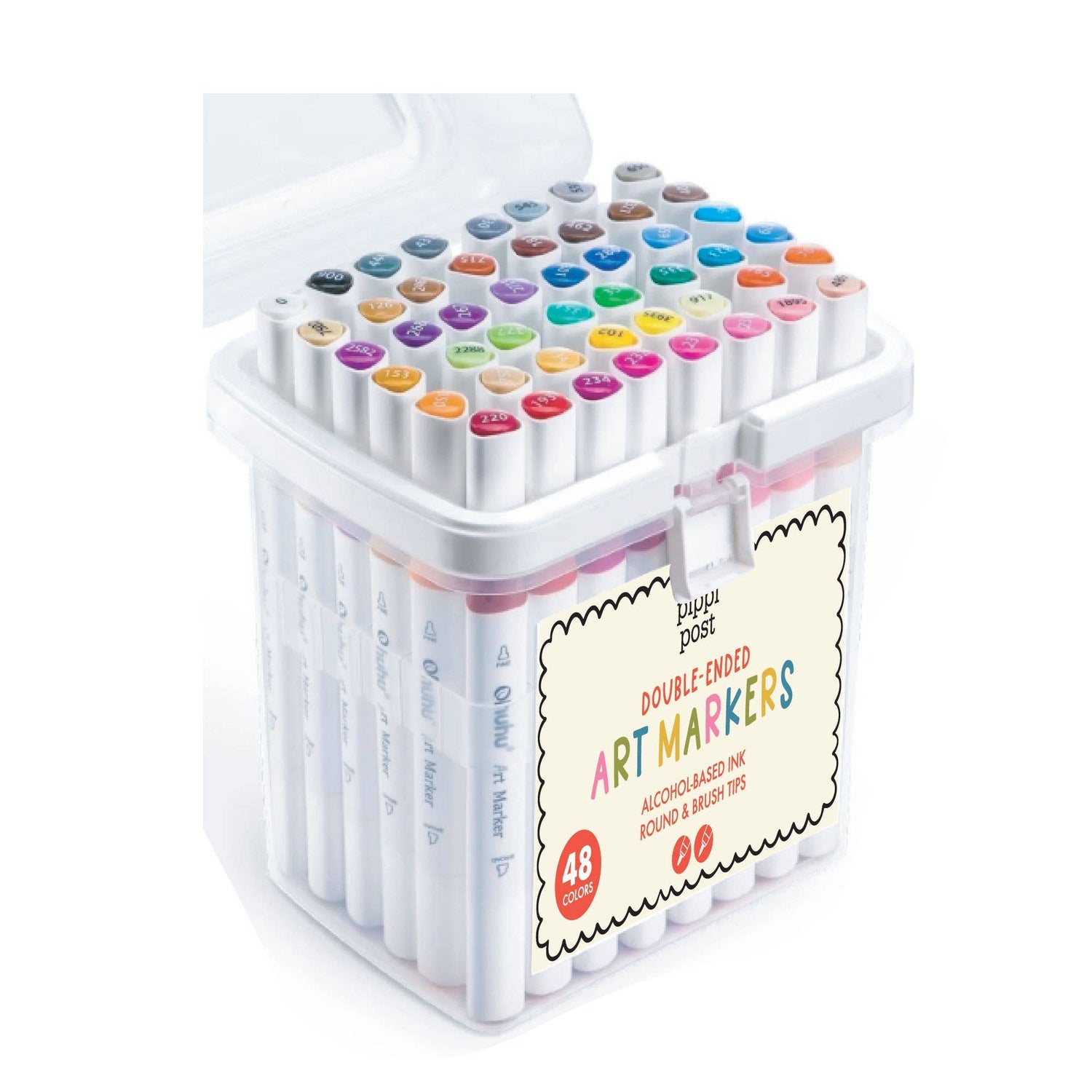 Pippi Post - Dual Tip Art Markers Set by Pippi Post