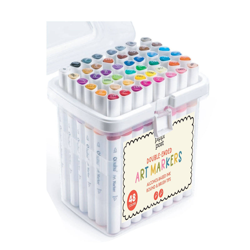 Pippi Post - Dual Tip Art Markers Set by Pippi Post