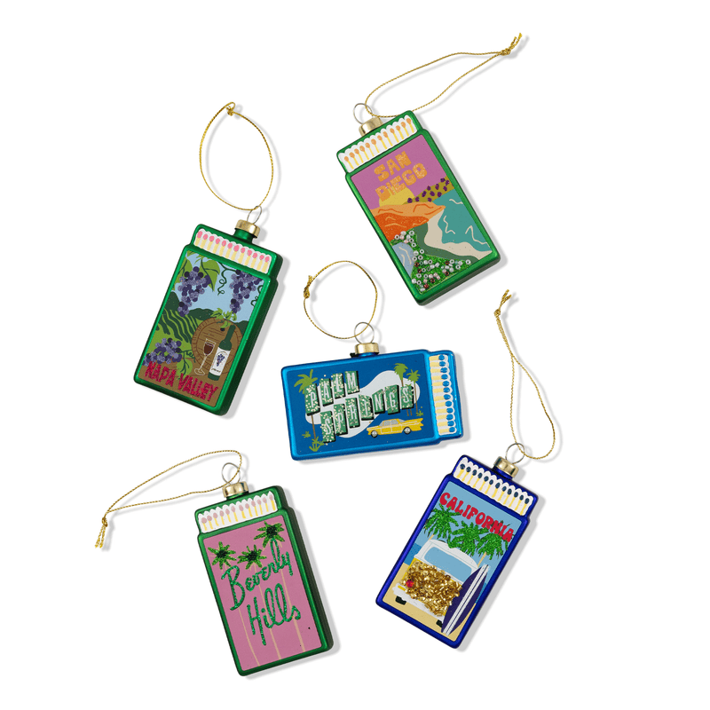Furbish Studio - Matchbook Ornament - Beverly Hills