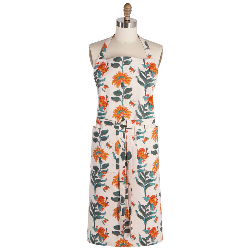Danica Heirloom - Marigold Block Print Apron - Jennie Dots