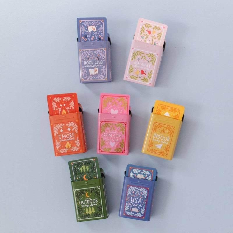 Pippi Post - Ask Away Conversation Cards - Deck of Cards + Storage Tin