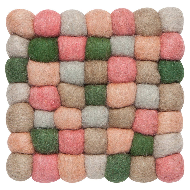 Danica Heirloom - Nectar Recycled Wool Felt Dot Trivet - Jennie Dots