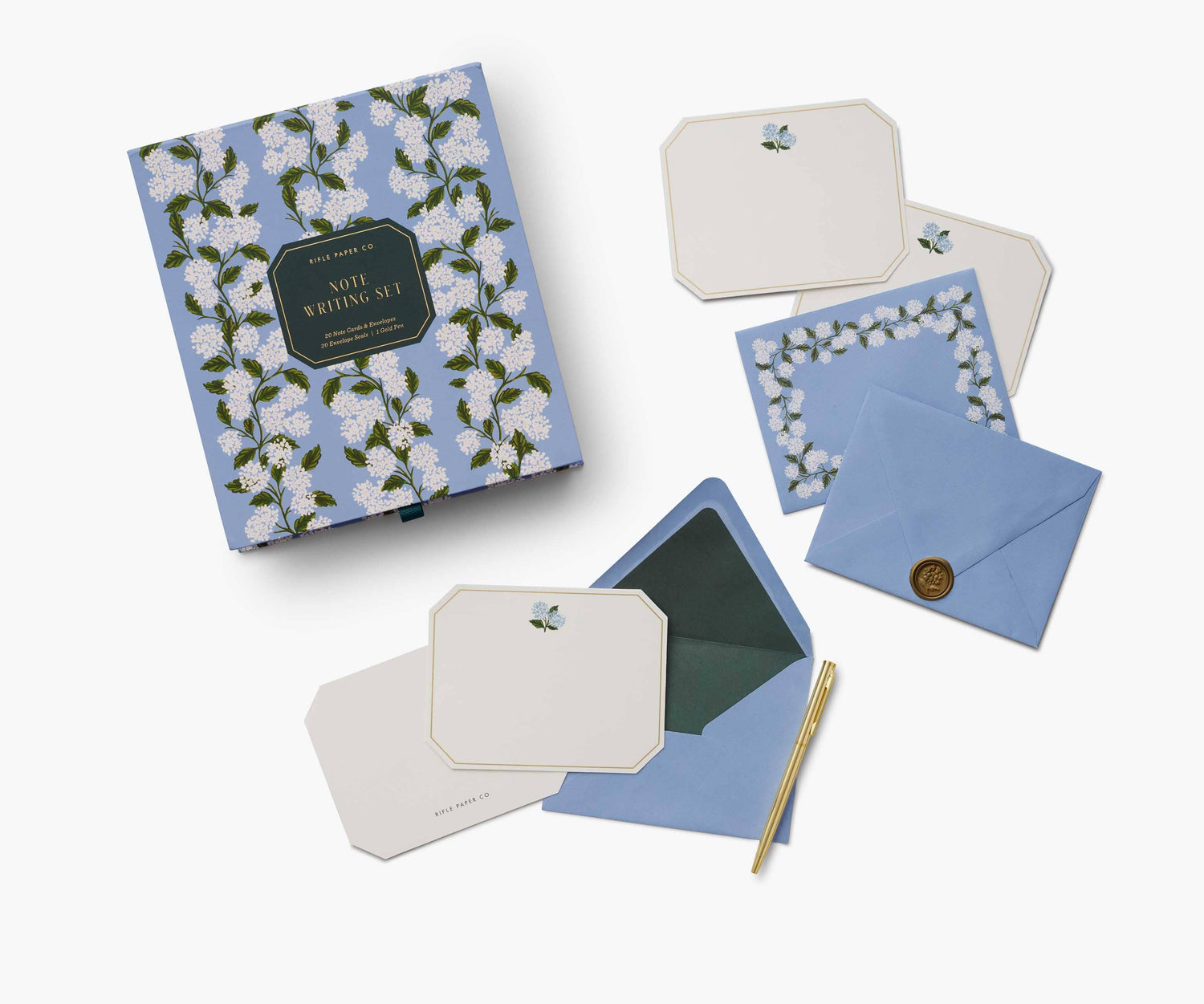 Rifle Paper Co. - Hydrangea Letter Writing Set - Jennie Dots