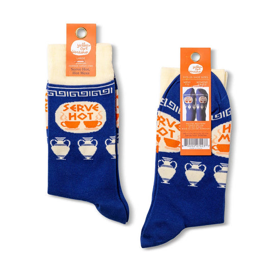 Yellow Owl Workshop - Hot Mess Hot Mess Crew Socks | NY Coffee Cup Socks