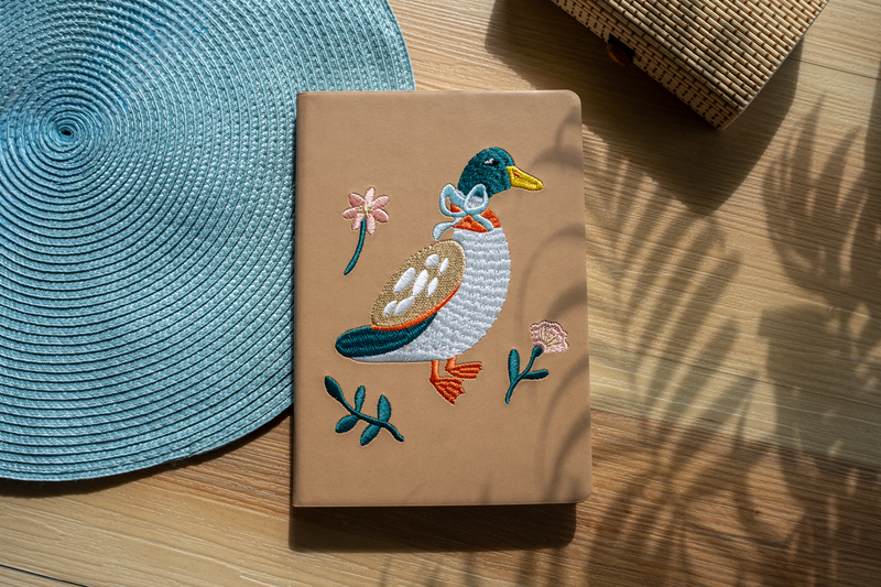 Denik - Ducky Hardbound Embroidered Notebook