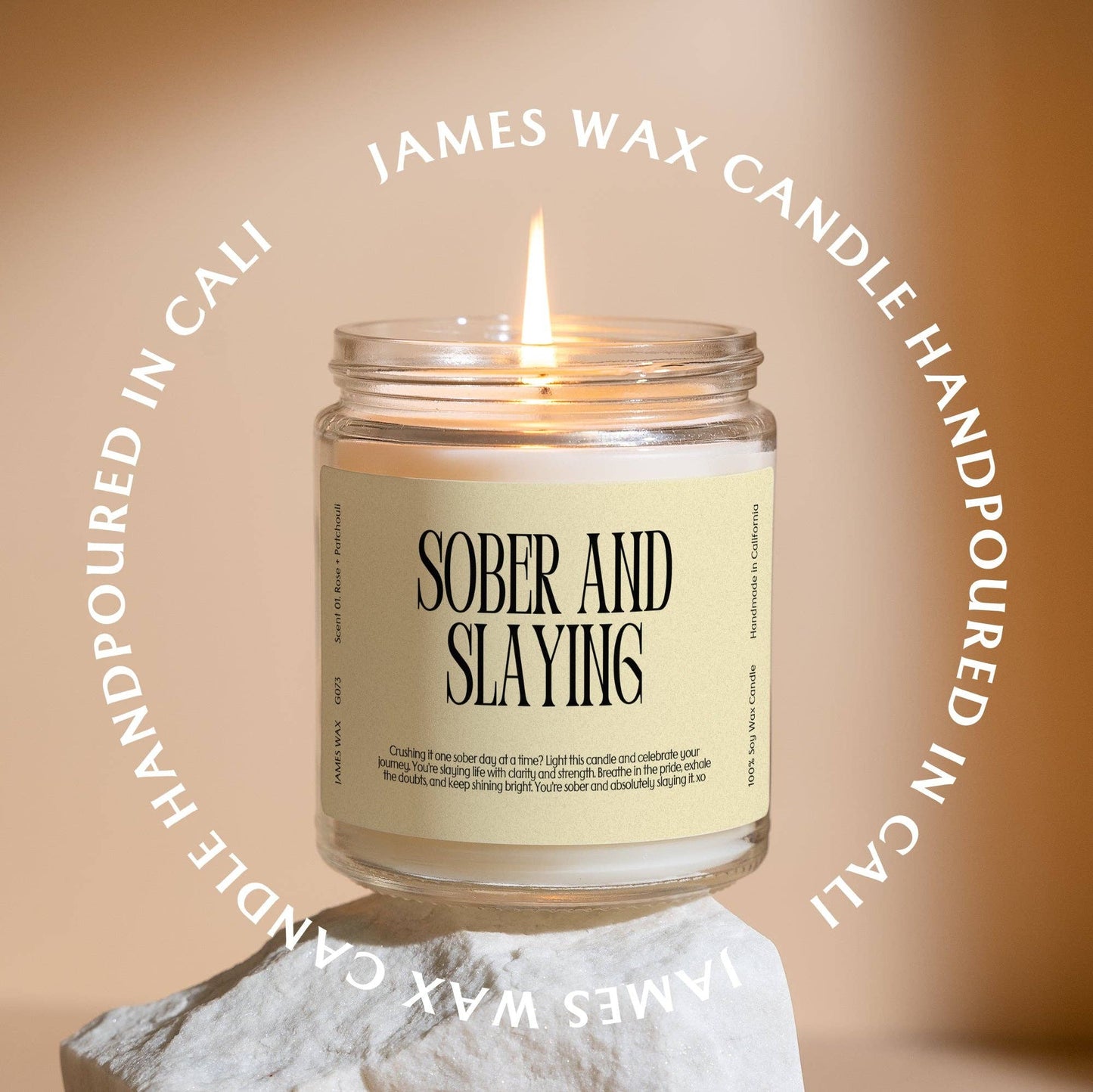 “Sober and Slaying” Candle