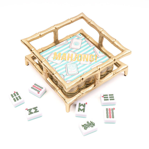 Mahjong Stripe Paper Beverage Napkins - Jennie Dots 