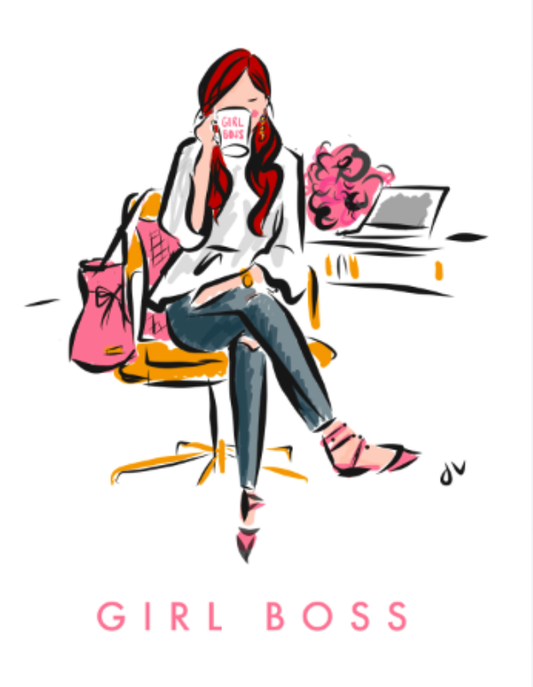 Jennifer Vallez - Girl Boss Coffee Mugs - Jennie Dots