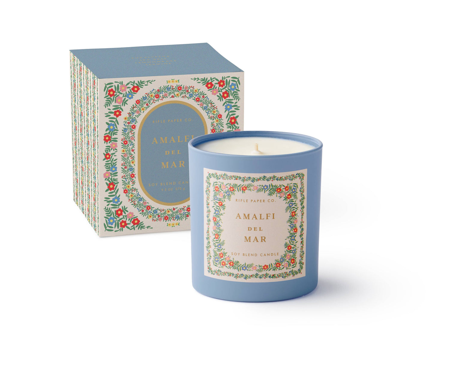 Rifle Paper Co. - Rosette Amalfi del Mar 9 oz Glass Candle - Jennie Dots 