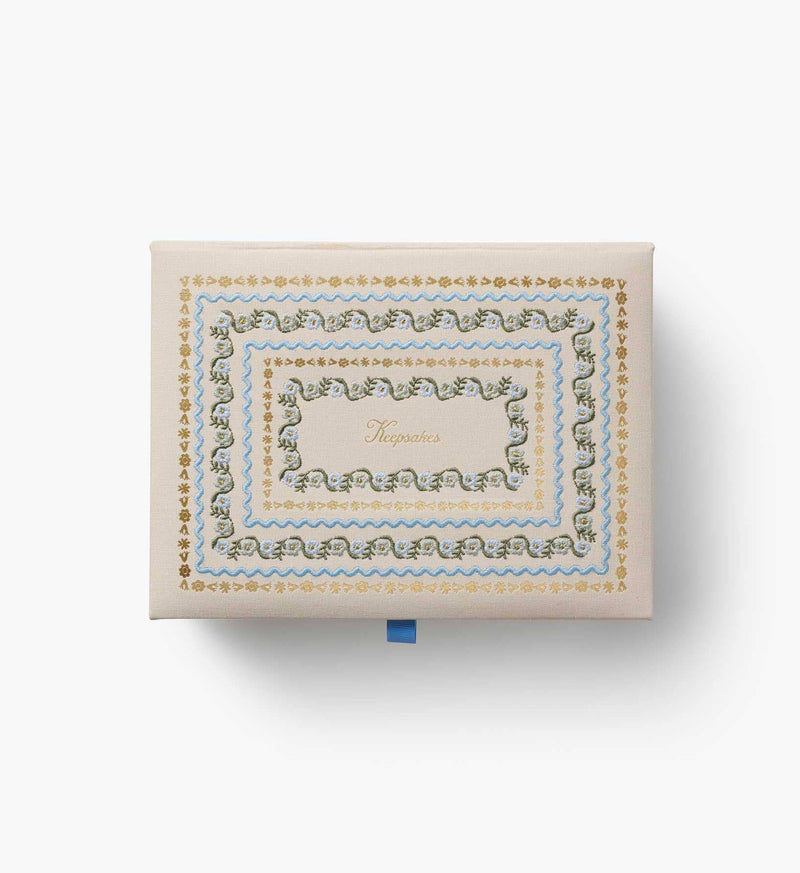 Rifle Paper Co. - Delphine Large Embroidered Keepsake Box