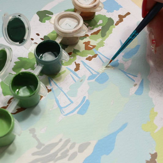 La Petite Épicerie - Number Painting Kit - Les Calanques by Sabina Fenn