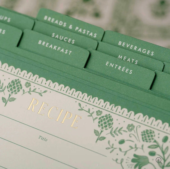 Rifle Paper Co. - Artichoke Recipe Tin - Jennie Dots