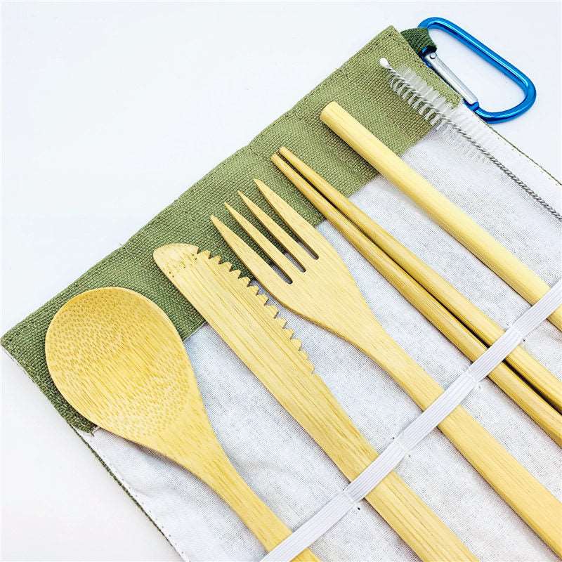 Travel Utensils -Sustainable Bamboo Cutlery Set