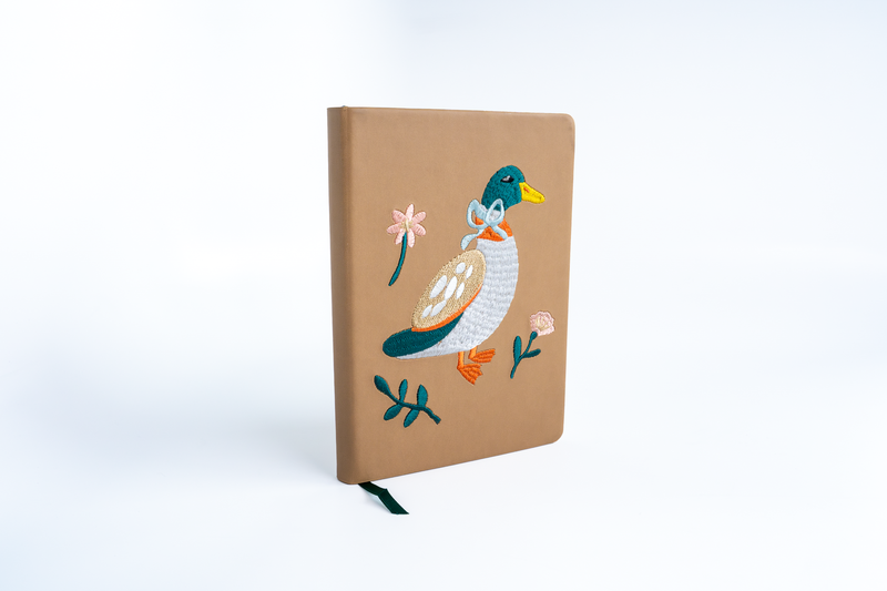 Denik - Ducky Hardbound Embroidered Notebook