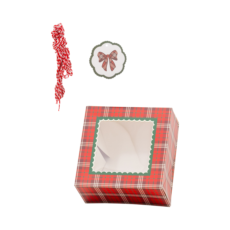 My Mind’s Eye - Plaid Bow Cookie Boxes