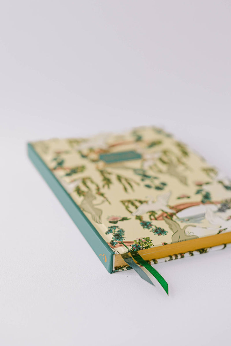 Good Juju Ink - Swan Dance Floral Hardcover Notebook - Jennie Dots