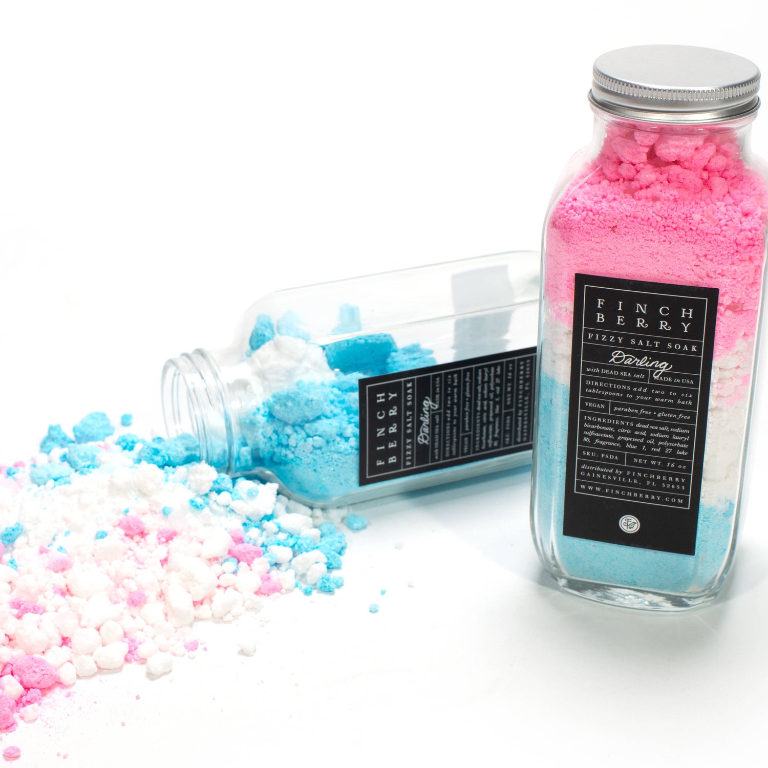 FinchBerry - Darling Relaxing and Softening Fizzy  Salt Bath Soak