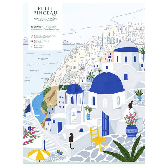 La Petite Épicerie - Number Painting Kit - Santorini by Maja Tomljanovic - Jennie Dots