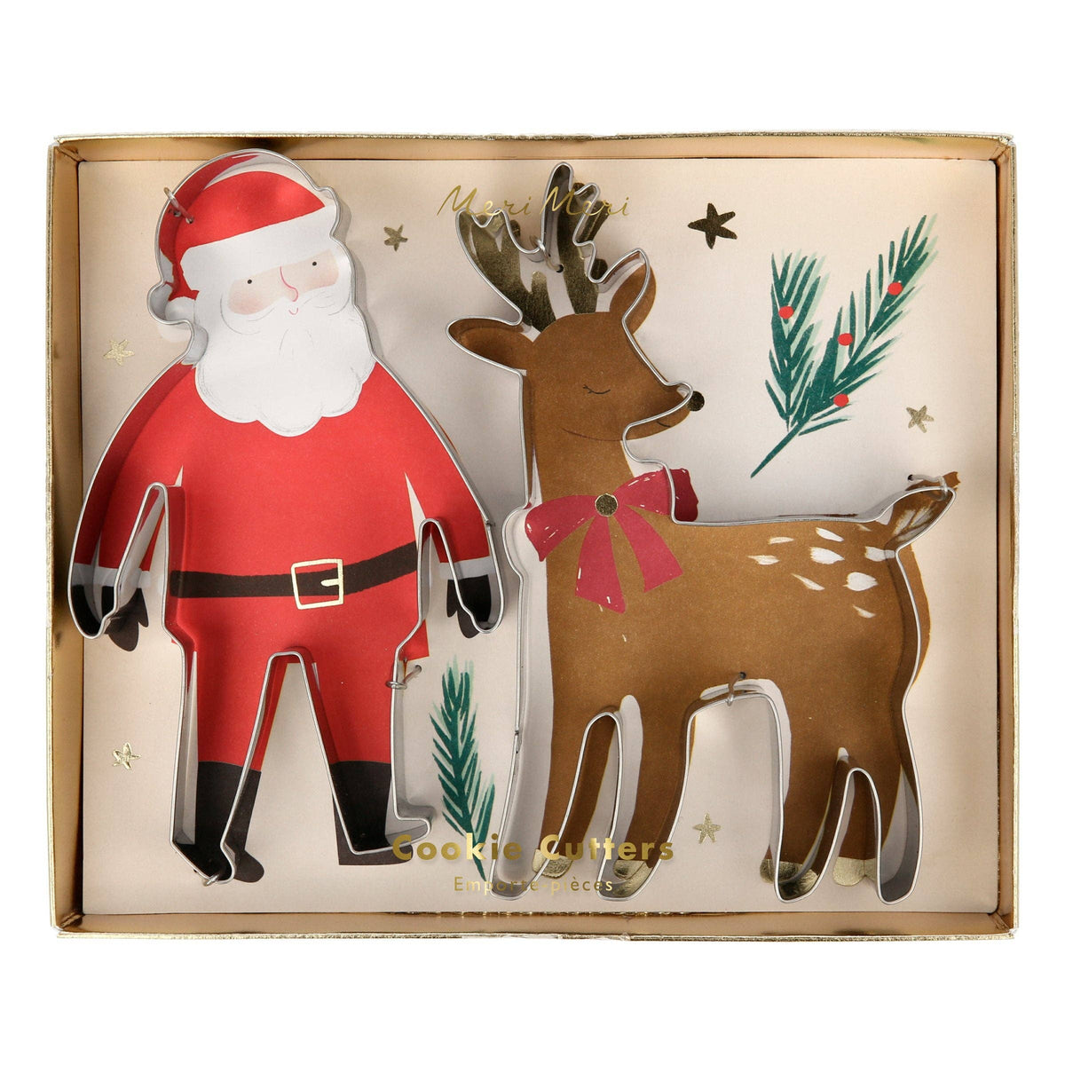 Meri Meri - Santa & Reindeer Christmas Cookie Cutters