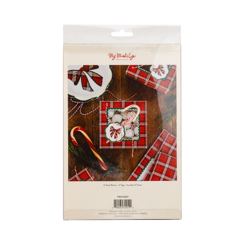My Mind’s Eye - Plaid Bow Cookie Boxes