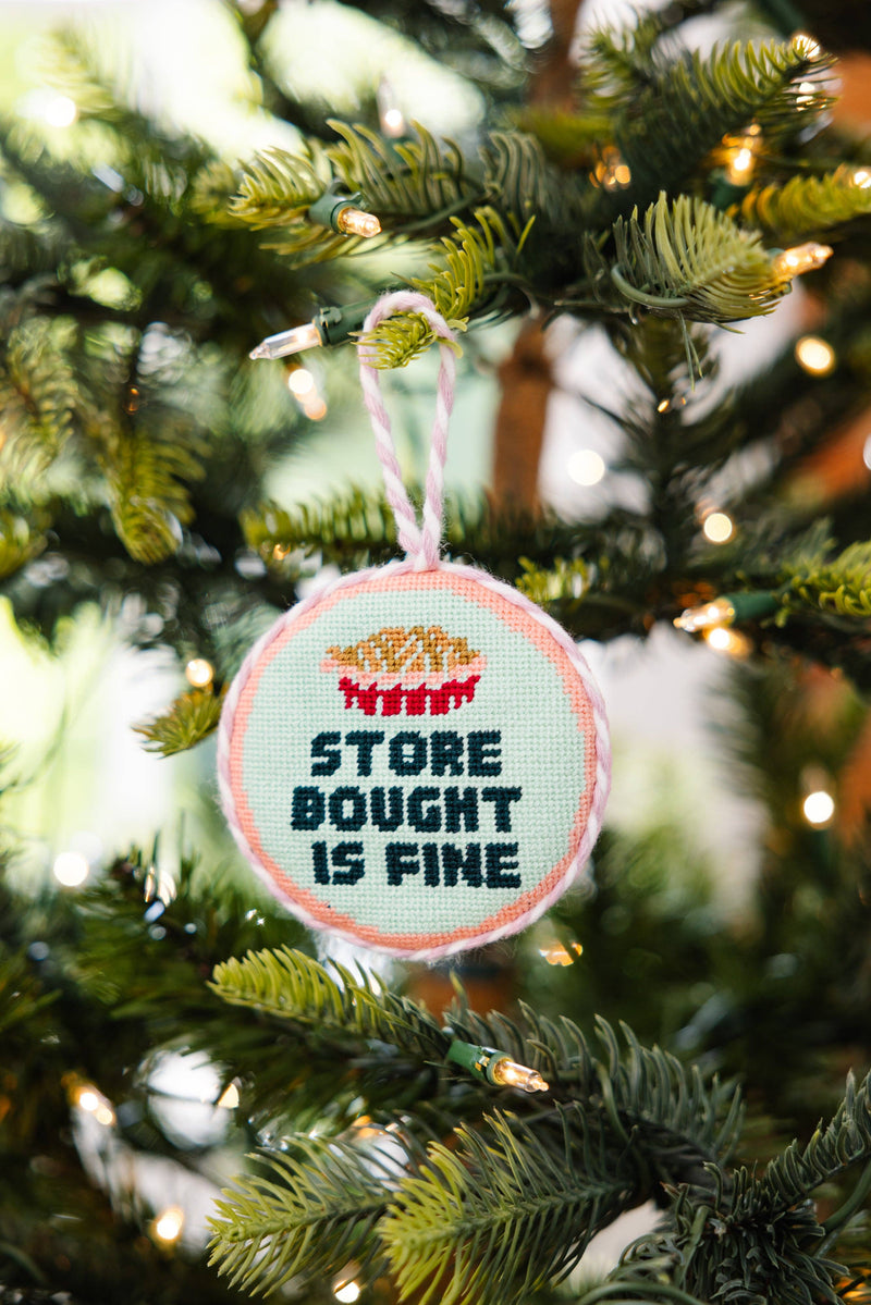 Furbish Studio - Needlepoint Ornament - Store Bought - Jennie Dots