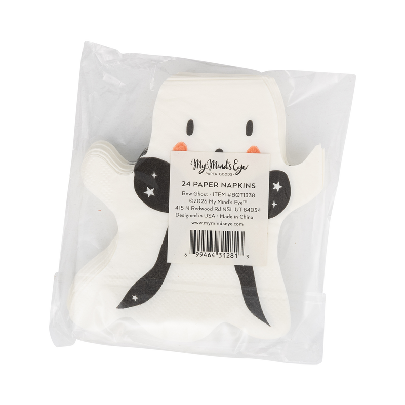 My Mind’s Eye - Booquette Ghost Shaped Cocktail Napkin