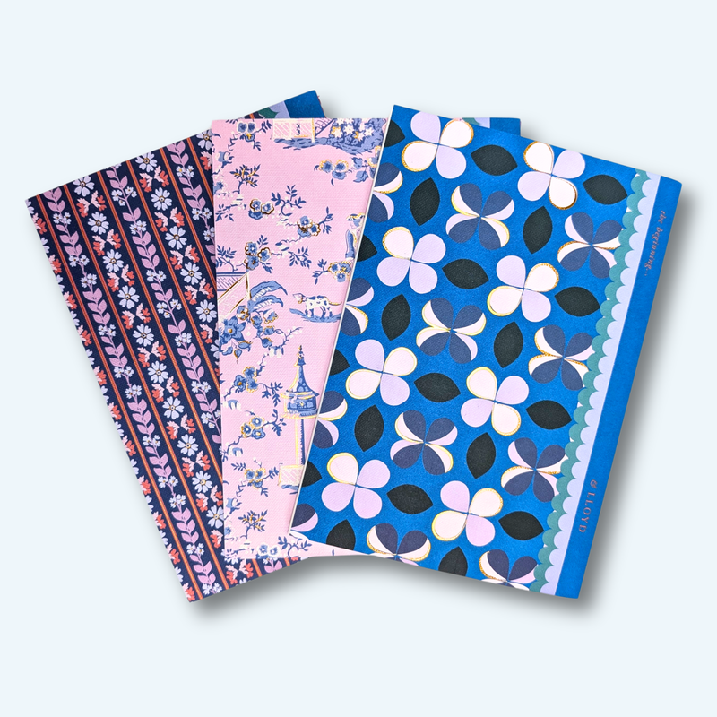 Stannie & Lloyd - Notebook Trio - Modern Toile