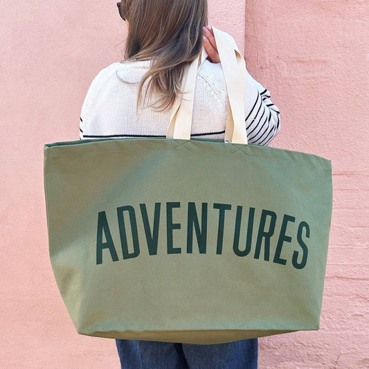 Adventures - Olive Green REALLY Big Bag