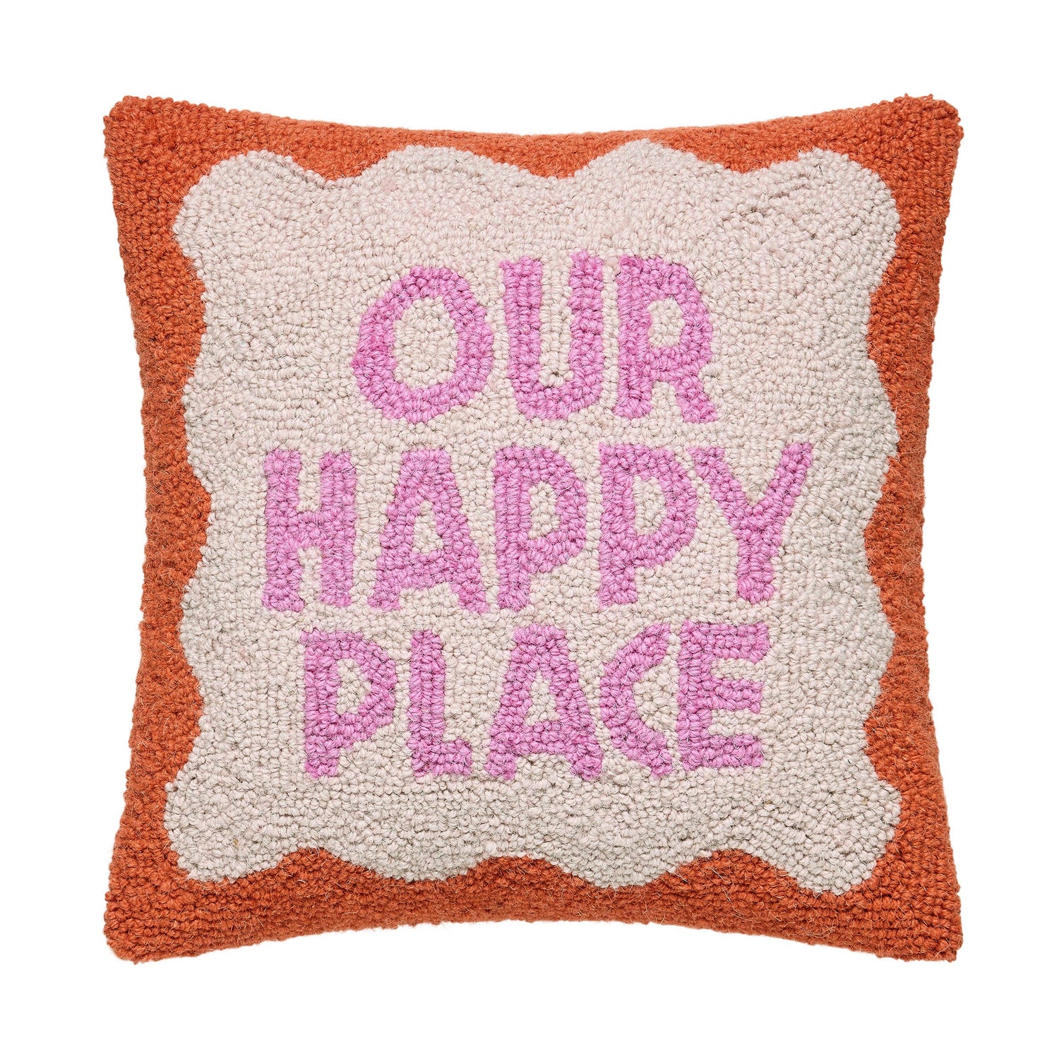 Peking Handicraft - Our Happy Place Hook Pillow