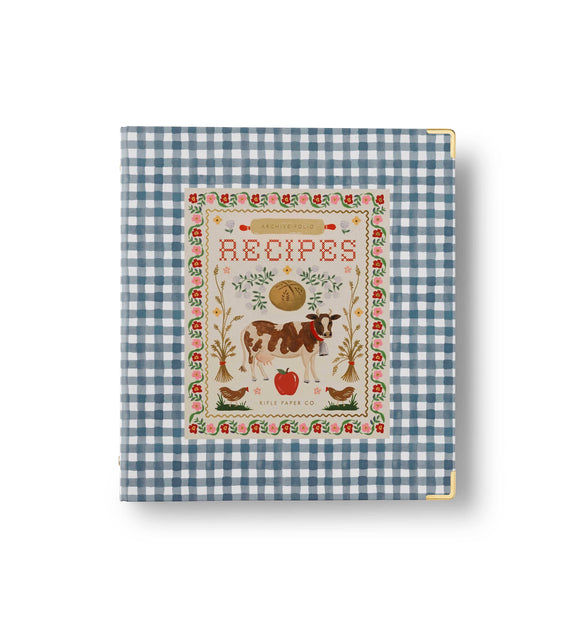 Rifle Paper Co. - Home Sweet Home Recipe Binder - Jennie Dots 