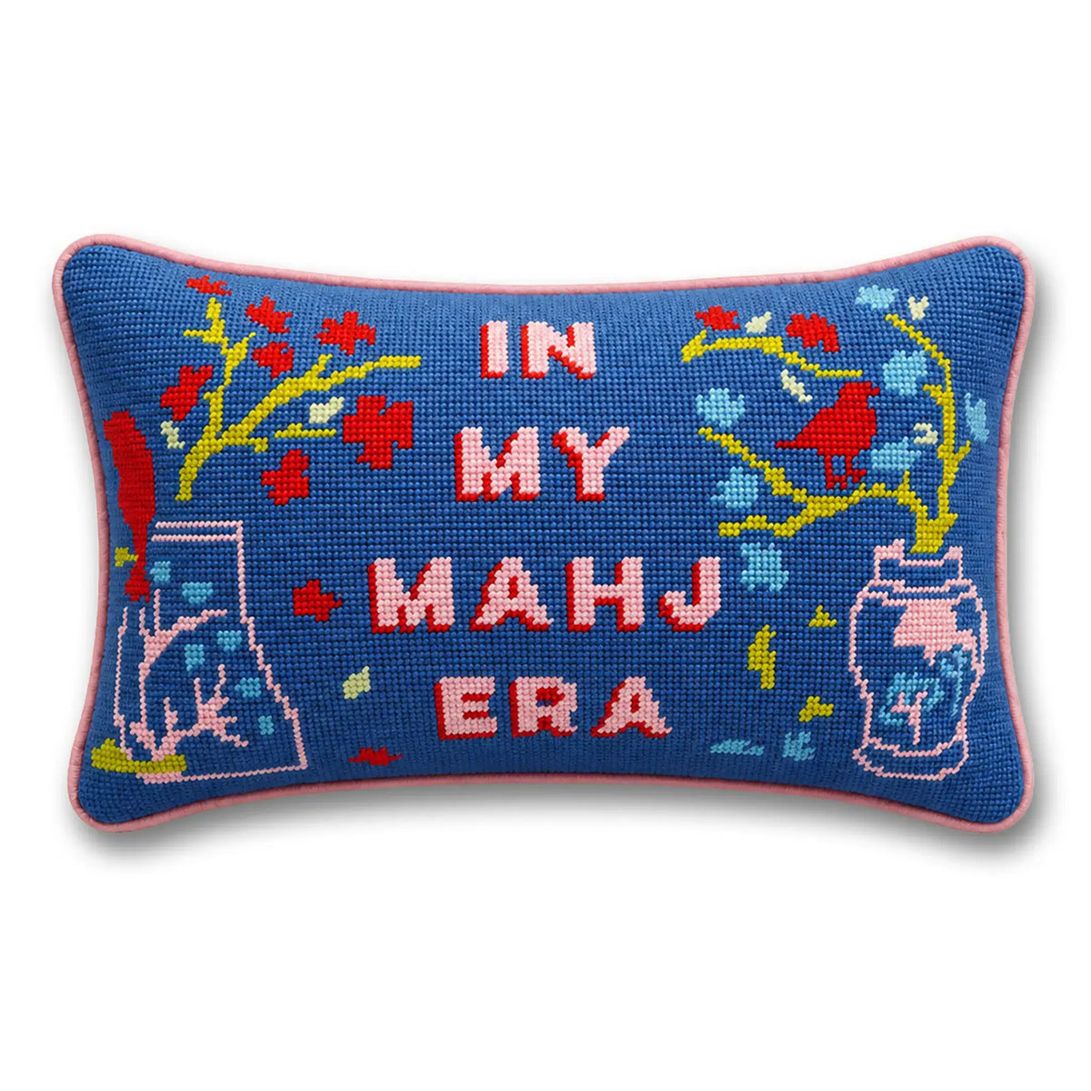 Furbish Studio - In My Mahj Era Needlepoint Pillow