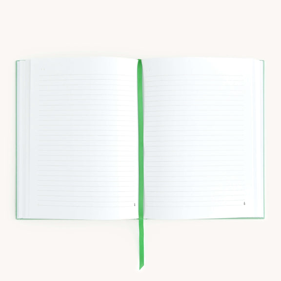 Simplified by Emily Ley - Linen Journal - Sage - Jennie Dots