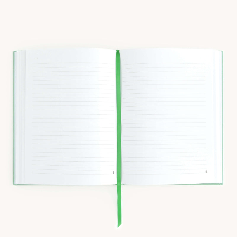 Simplified by Emily Ley - Linen Journal - Sage - Jennie Dots