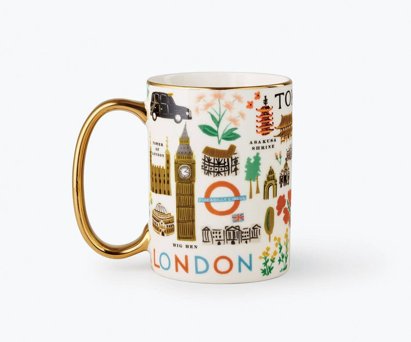 Rifle Paper Co. - Bon Voyage Porcelain Mug - Jennie Dots 