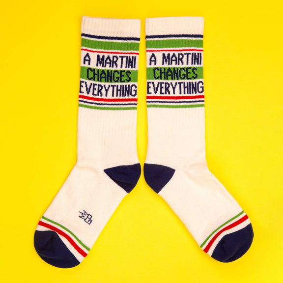 Gumball Poodle - A Martini Changes Everything Gym Crew Socks - Jennie Dots