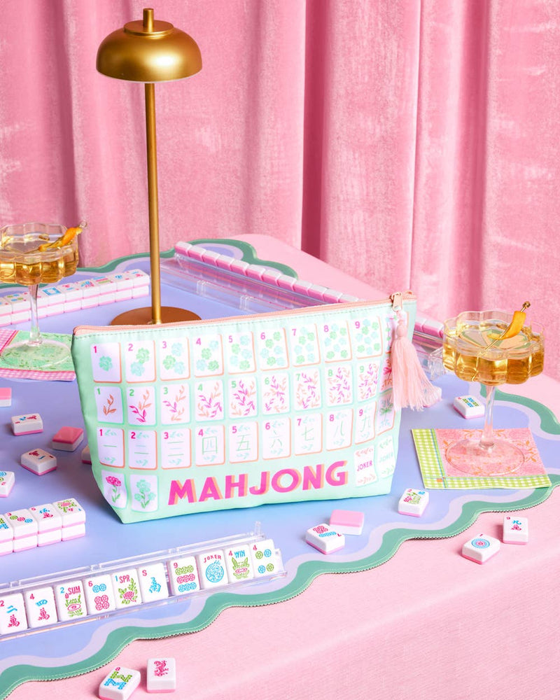 xo, Fetti - Mahjong Tile Bag - Nylon Zipper Bag