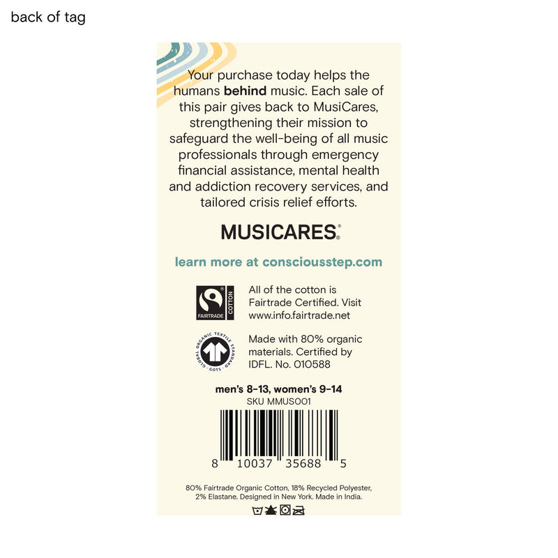 Socks that Support Music (Gray Music Notes) - Jennie Dots 