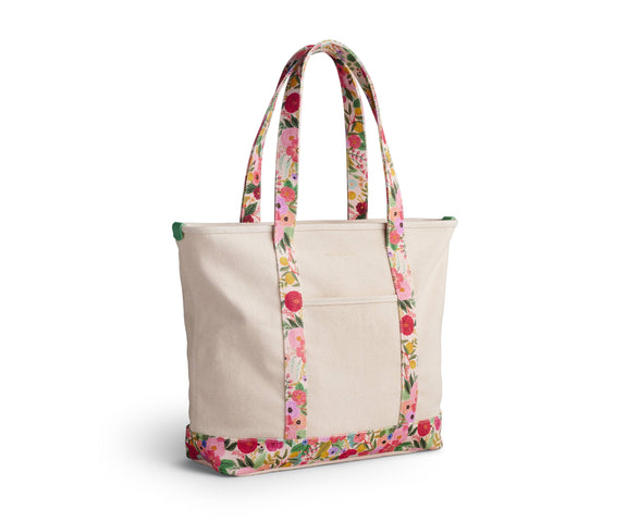 Rifle Paper Co. - Garden Party Canvas Carry All Tote Bag - Jennie Dots